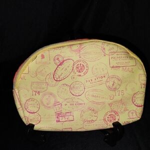 Ipsy Yellow and Pink Cosmetic Bag Vibrant and Stylish
